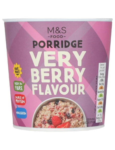 Very Berry Flavour Porridge Pot