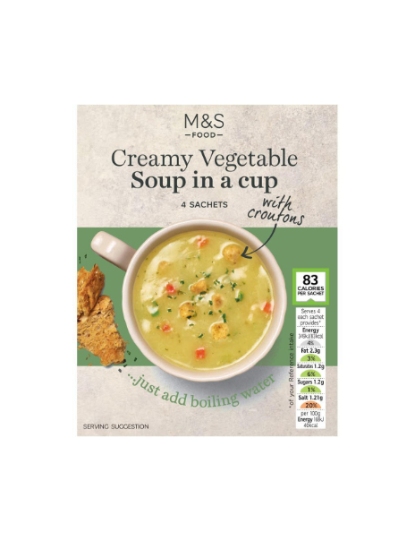 Creamy Vegetable Cup Soup