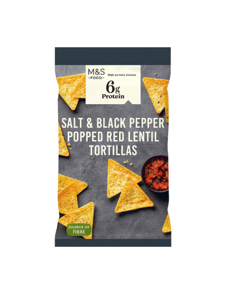 Salt & Black Pepper Popped Red Lentil Tortillas
