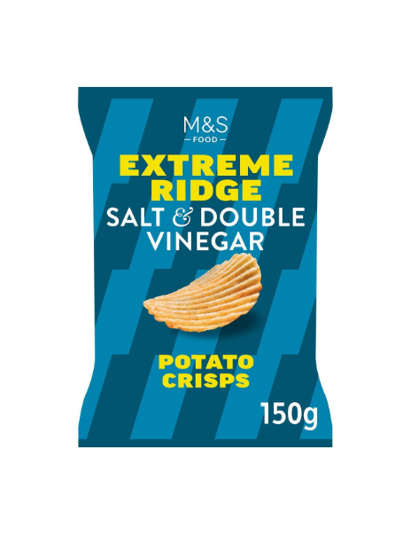 Salt & Double Vinegar Extreme Ridge Cut Crisps