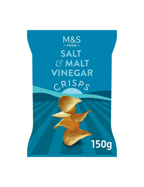 Sea Salt & Malt Vinegar Crisps