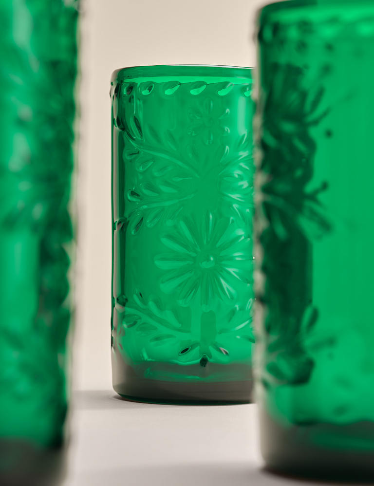 Set of 4 Boho Picnic Hi Ball Glasses