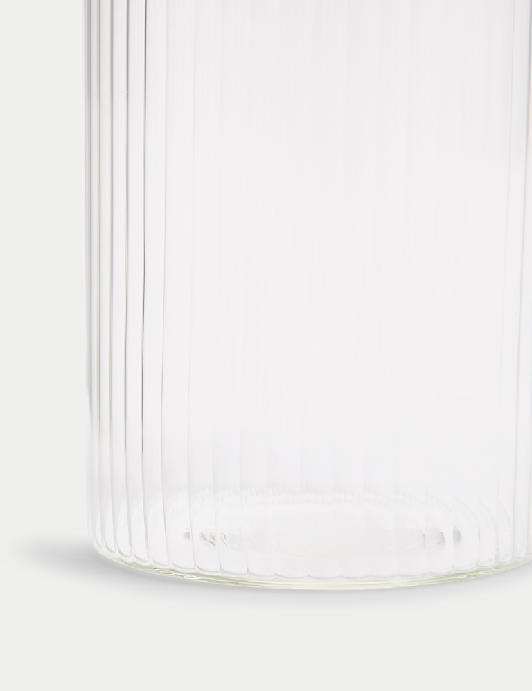 Large Ribbed Glass Pourer