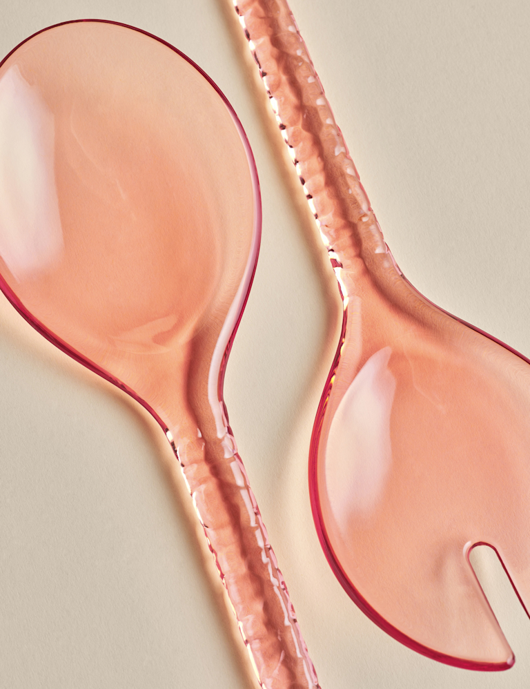 Set of 2 Boho Salad Servers