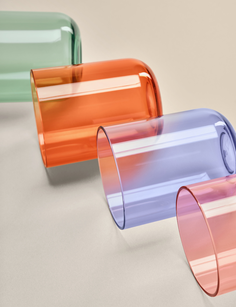 Set of 4 Rounded Picnic Tumblers