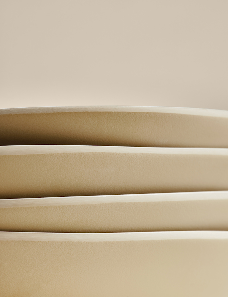 Set of 4 Linen Reactive Picnic Pasta Bowls