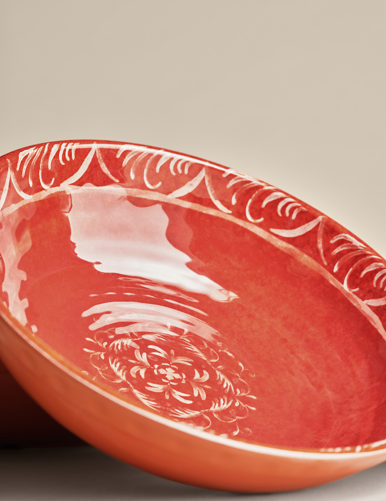 Set of 4 Boho Picnic Pasta Bowls