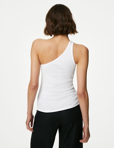 Cotton Rich Asymmetric Vest