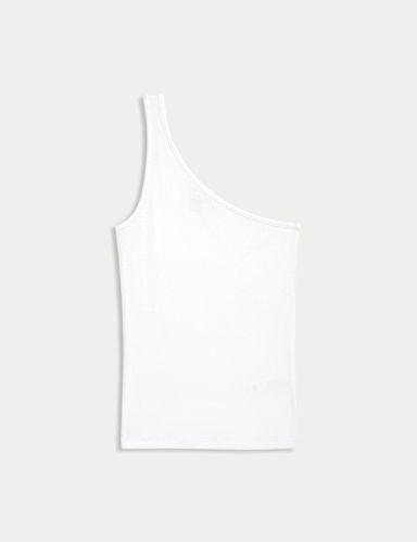 Cotton Rich Asymmetric Vest