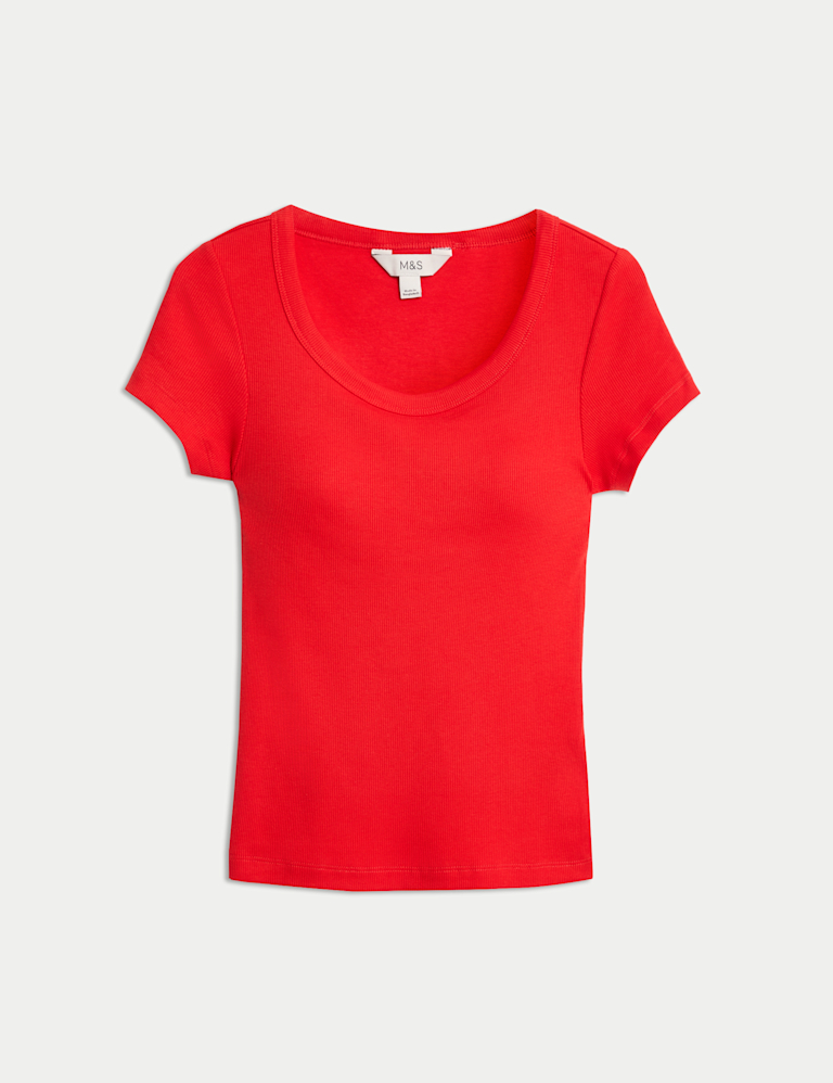 Cotton Rich Textured Slim Fit Bra Top