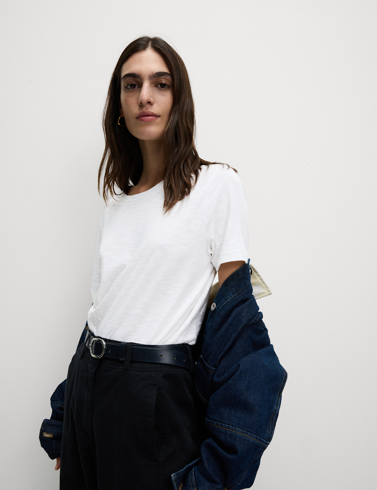 Pure Cotton Slub T-Shirt