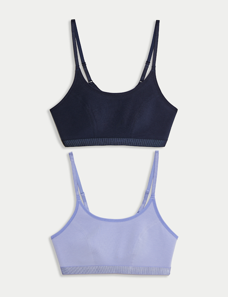 2pk Non Wired Crop Top First Bras