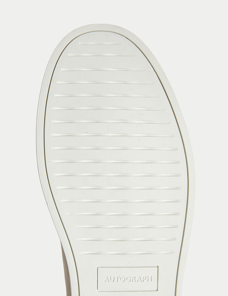 Leather Lace-Up Trainers