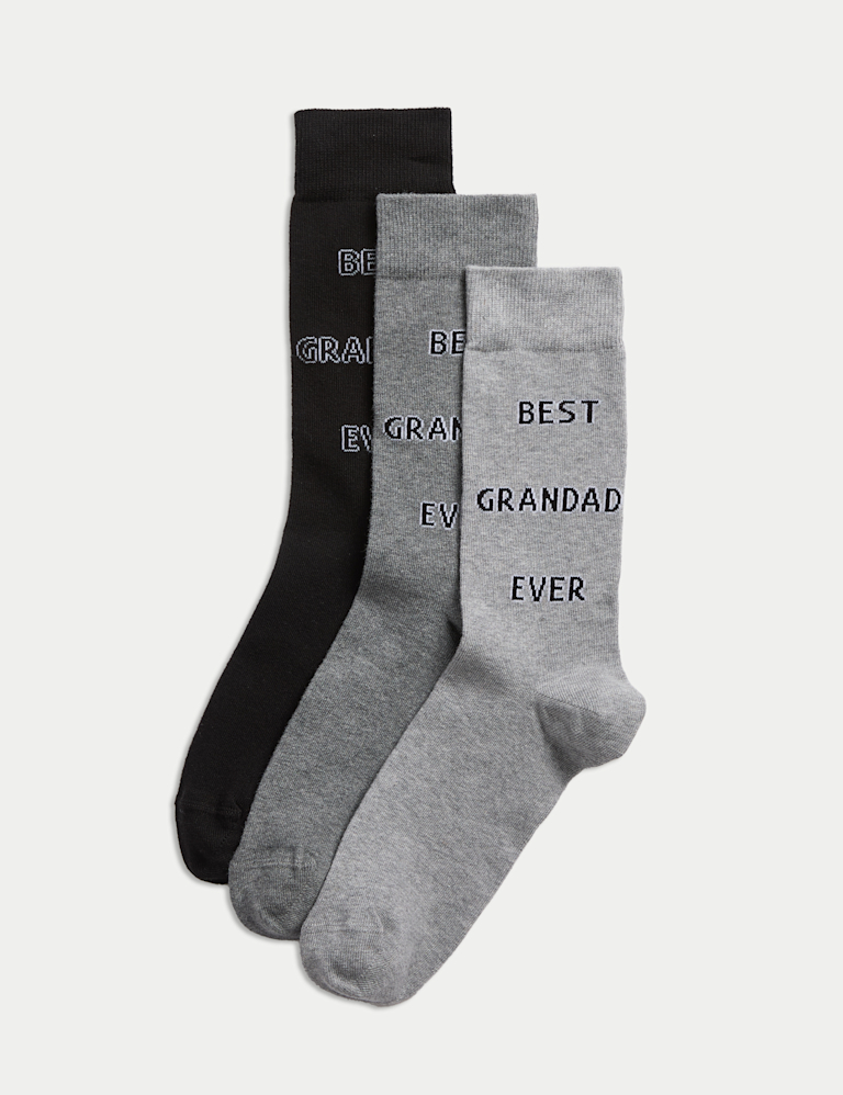 3pk Best Grandad Ever Socks