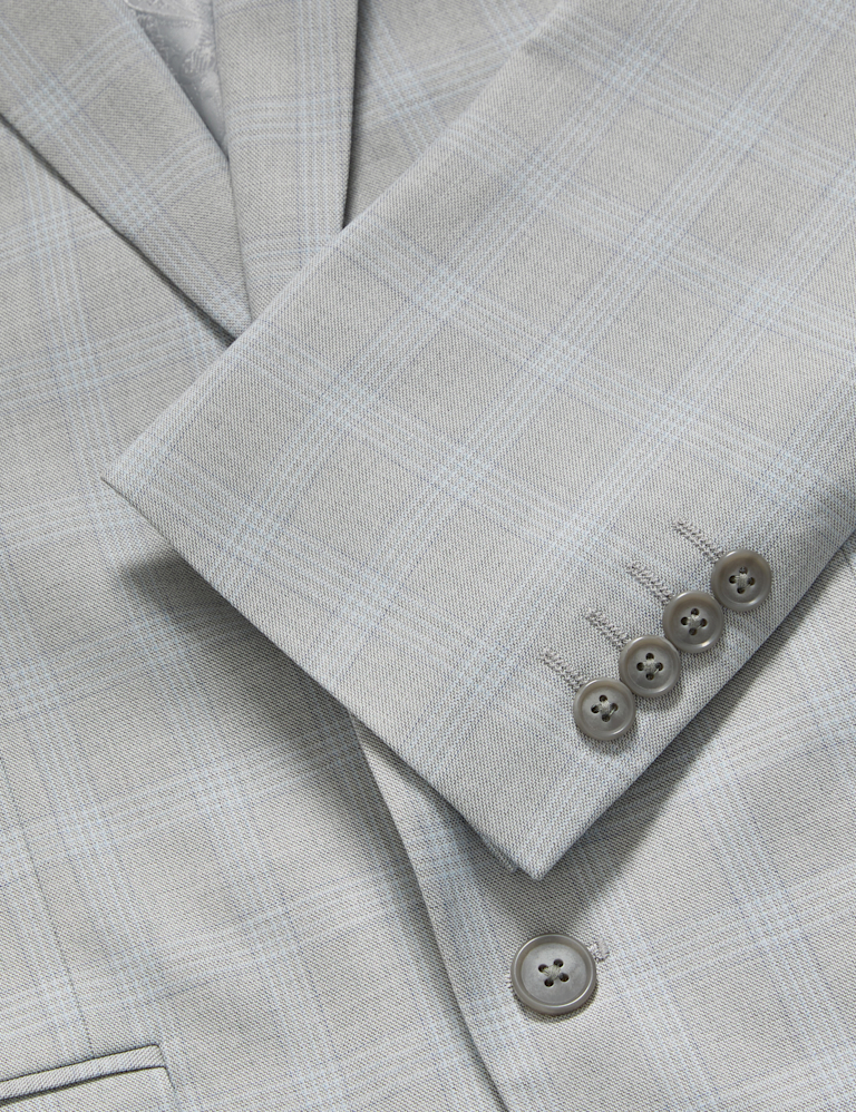 Tailored Fit Check Suit Jacket