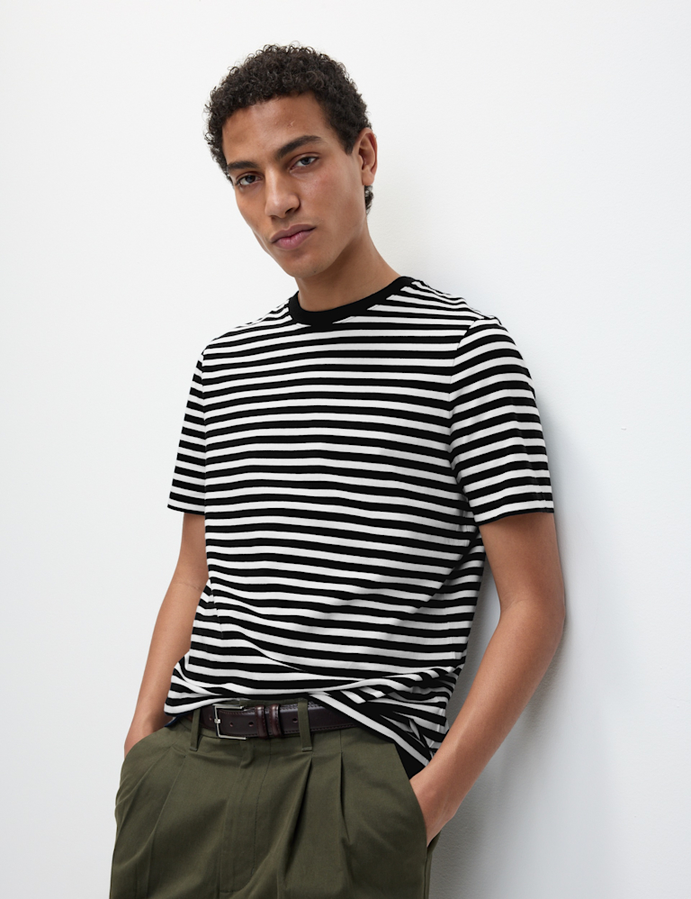 Regular Fit Crew Neck Striped T-Shirt
