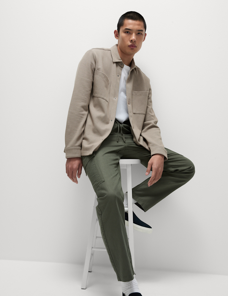 Smart Two Pocket Overshirt with Stretch