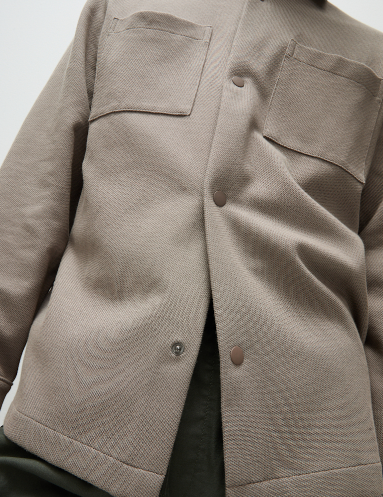 Smart Two Pocket Overshirt with Stretch