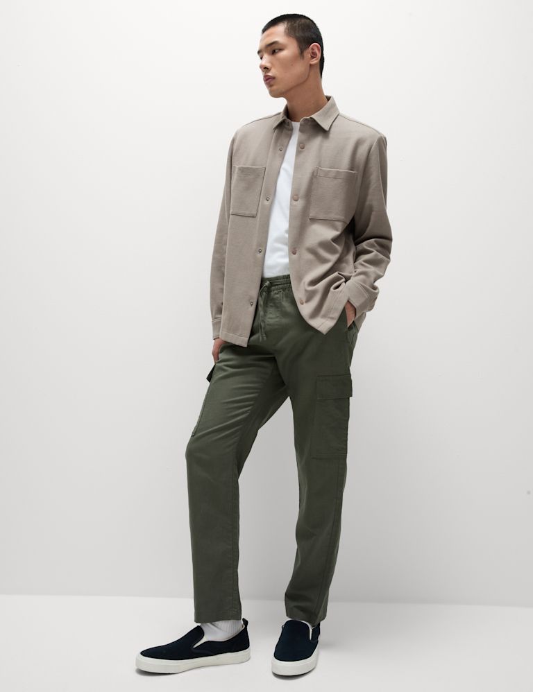 Smart Two Pocket Overshirt with Stretch