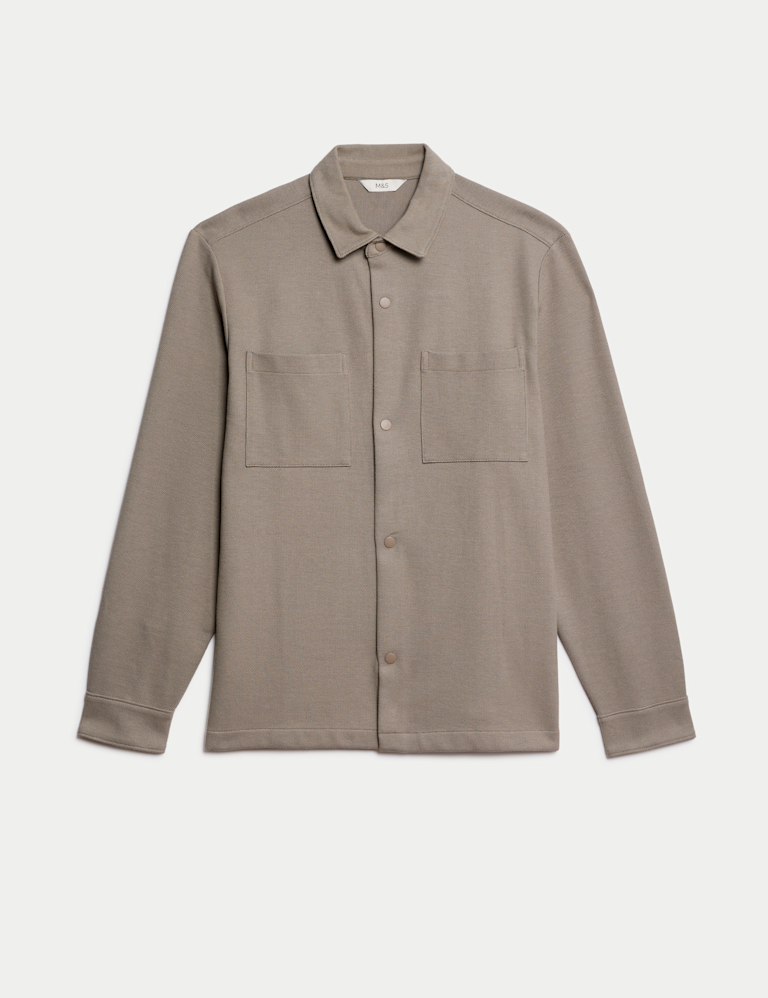 Smart Two Pocket Overshirt with Stretch