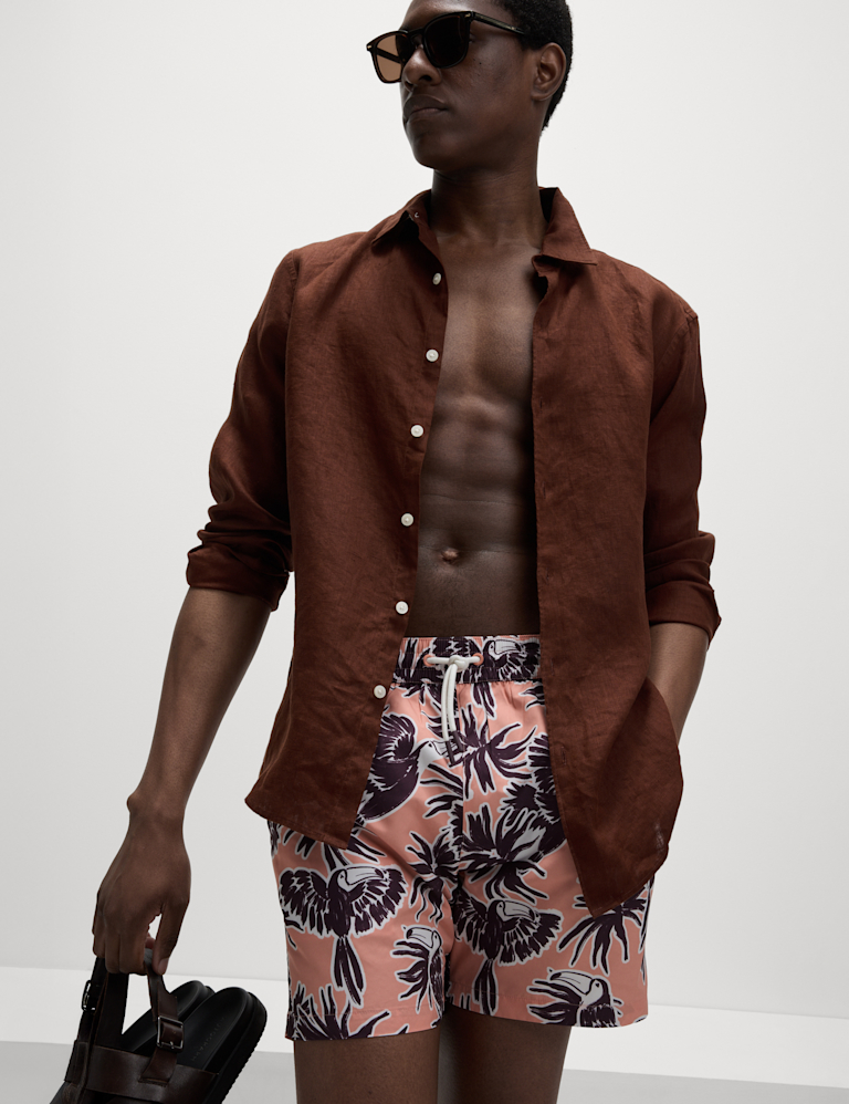 Quick Dry Toucan Print Swim shorts