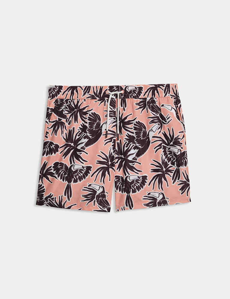 Quick Dry Toucan Print Swim shorts