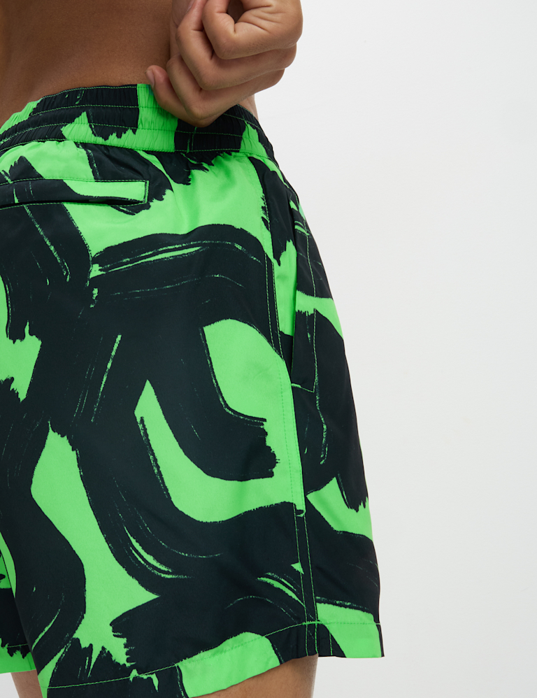 Quick Dry Printed Swim Shorts