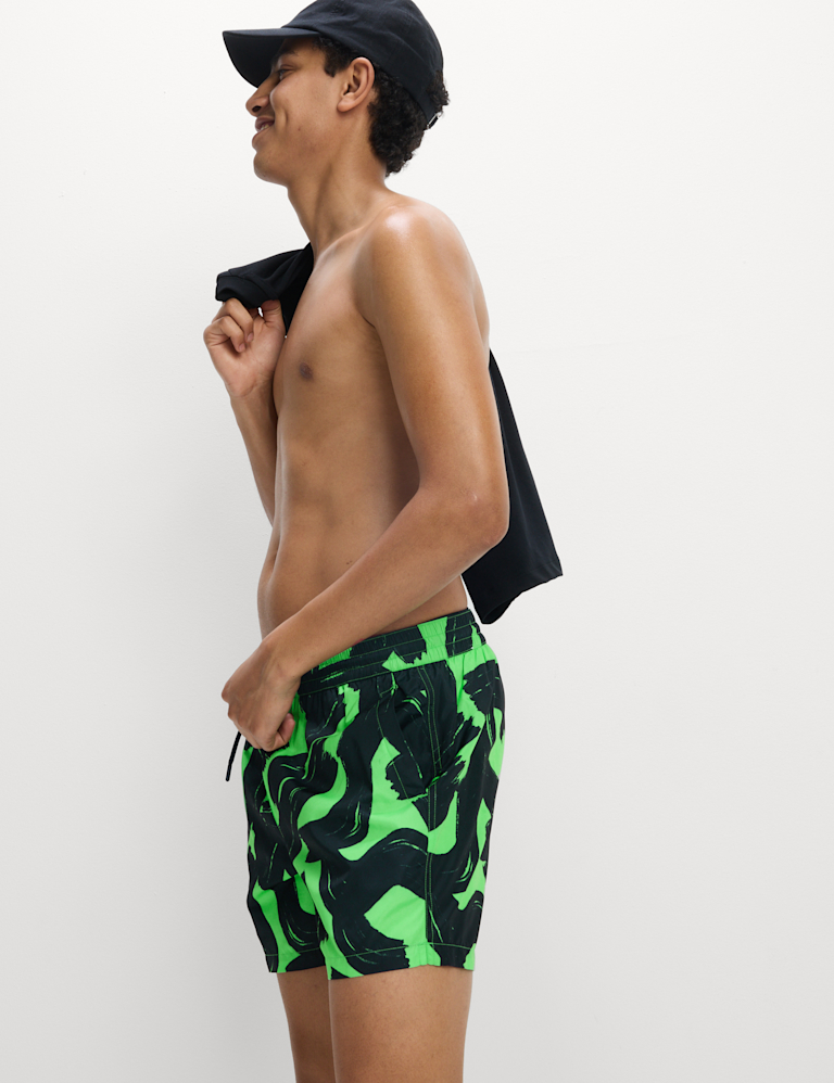 Quick Dry Printed Swim Shorts