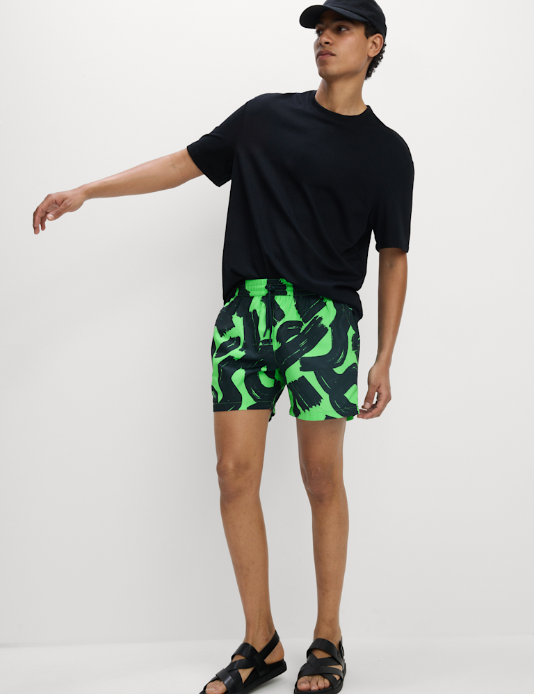 Quick Dry Printed Swim Shorts