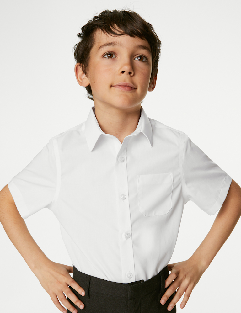 2pk Boys’ Non-Iron School Shirts (2-18 Yrs)