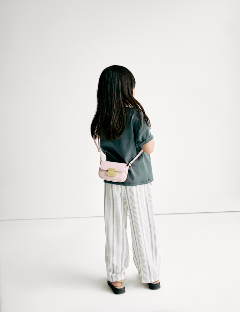 Linen Rich Striped Trousers (2-16 Yrs)