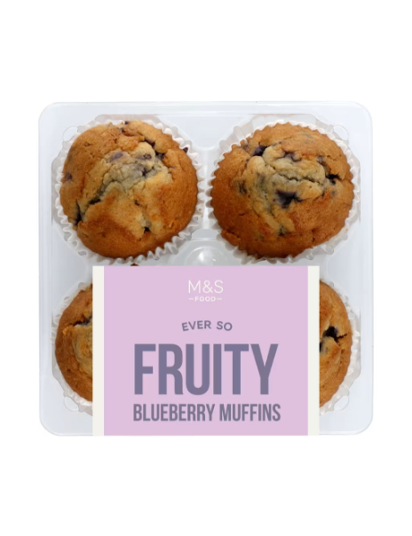 4 Blueberry Muffins 4 Blueberry Muffins