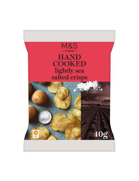 Hand Cooked Lightly Sea Salted Crisps