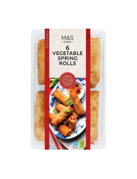 6 Vegetable Spring Rolls