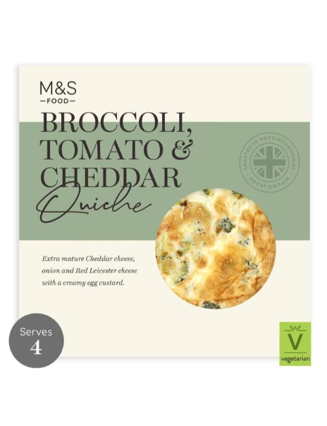 Broccoli And Tomato Quiche