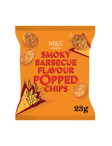 Popped Potato Chips Smoky BBQ