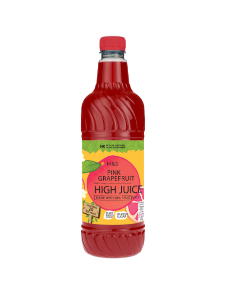 No Added Sugar Pink Grapefruit High Juice