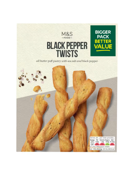 Black Pepper and Sea Salt Cheese Twists