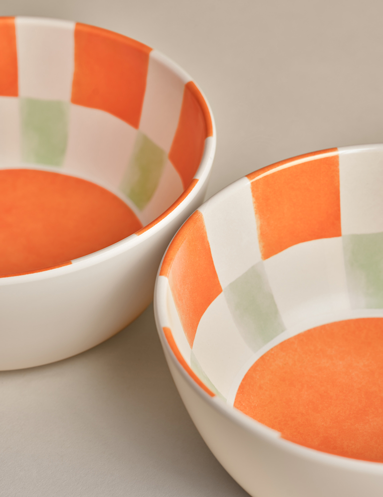 Set of 4 Summer Brights Picnic Cereal Bowls