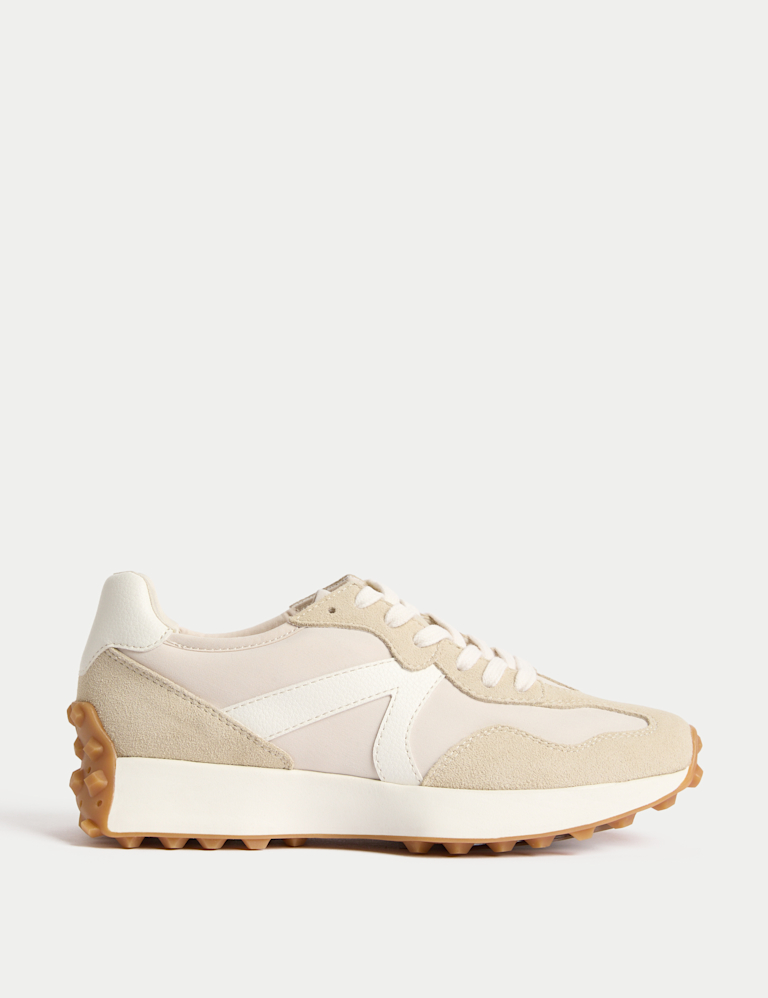 Leather Side Detail Trainers