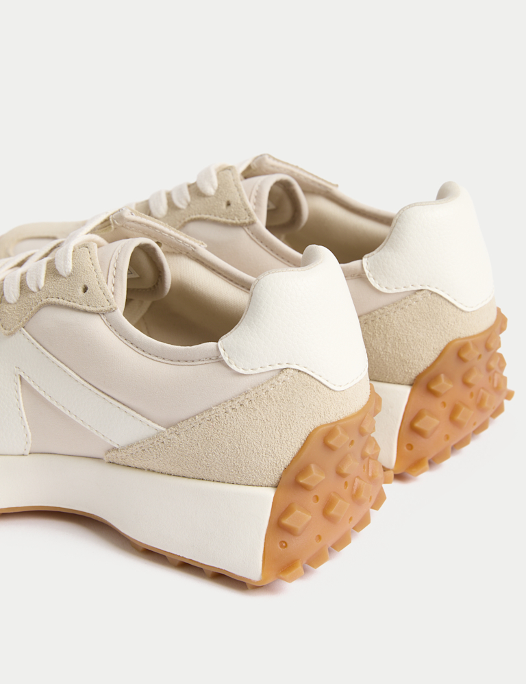 Leather Side Detail Trainers