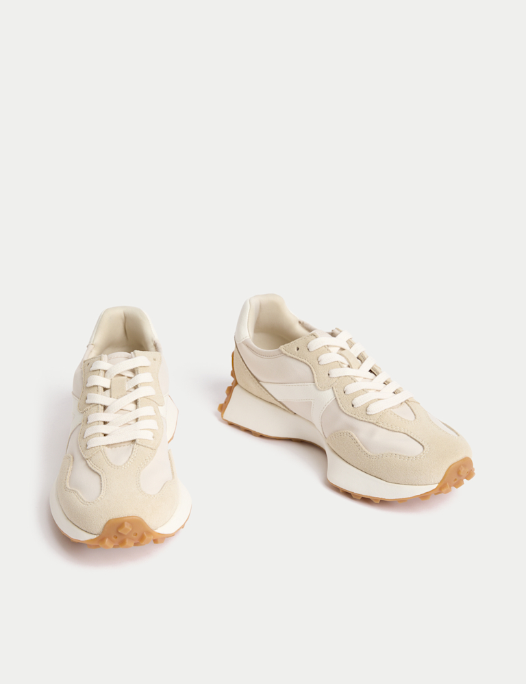 Leather Side Detail Trainers