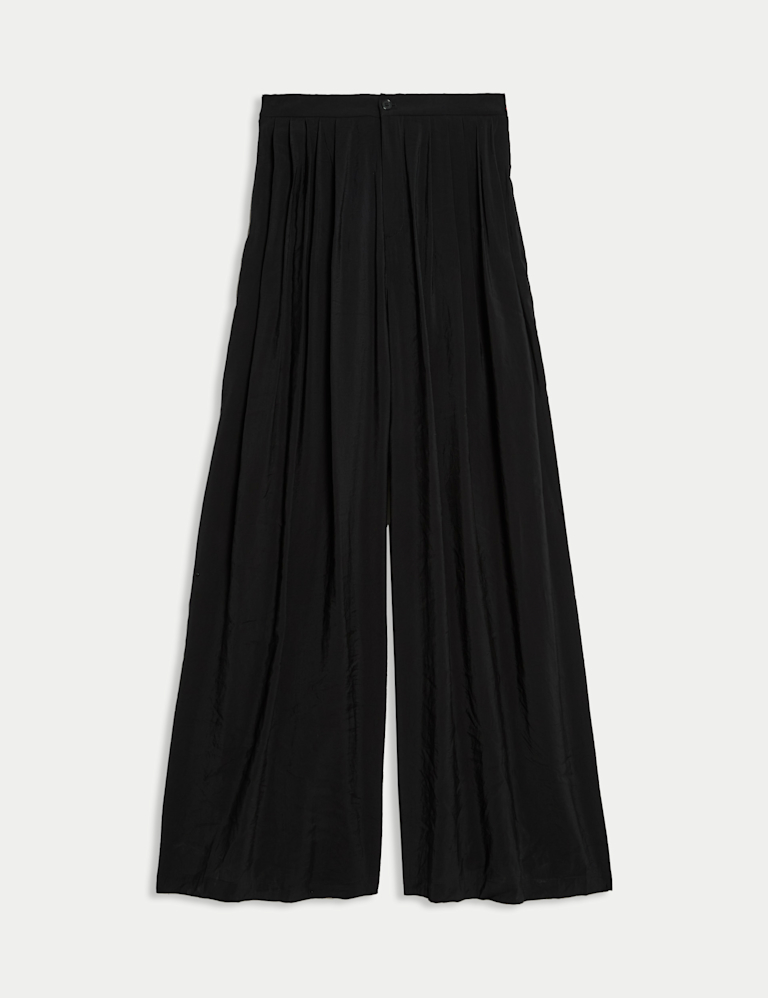 Pleated Palazzo Trousers