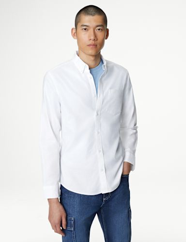 Slim Fit Pure Cotton Oxford Shirt