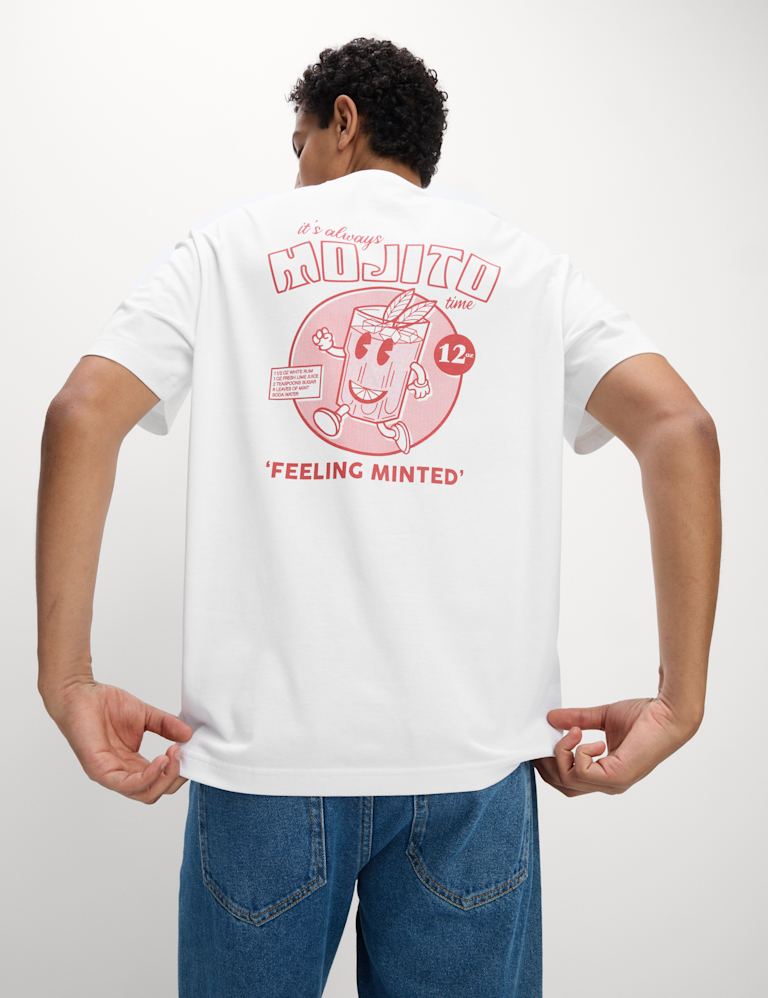 Pure Cotton Mojito Graphic T-Shirt Marks and Spencer Cyprus