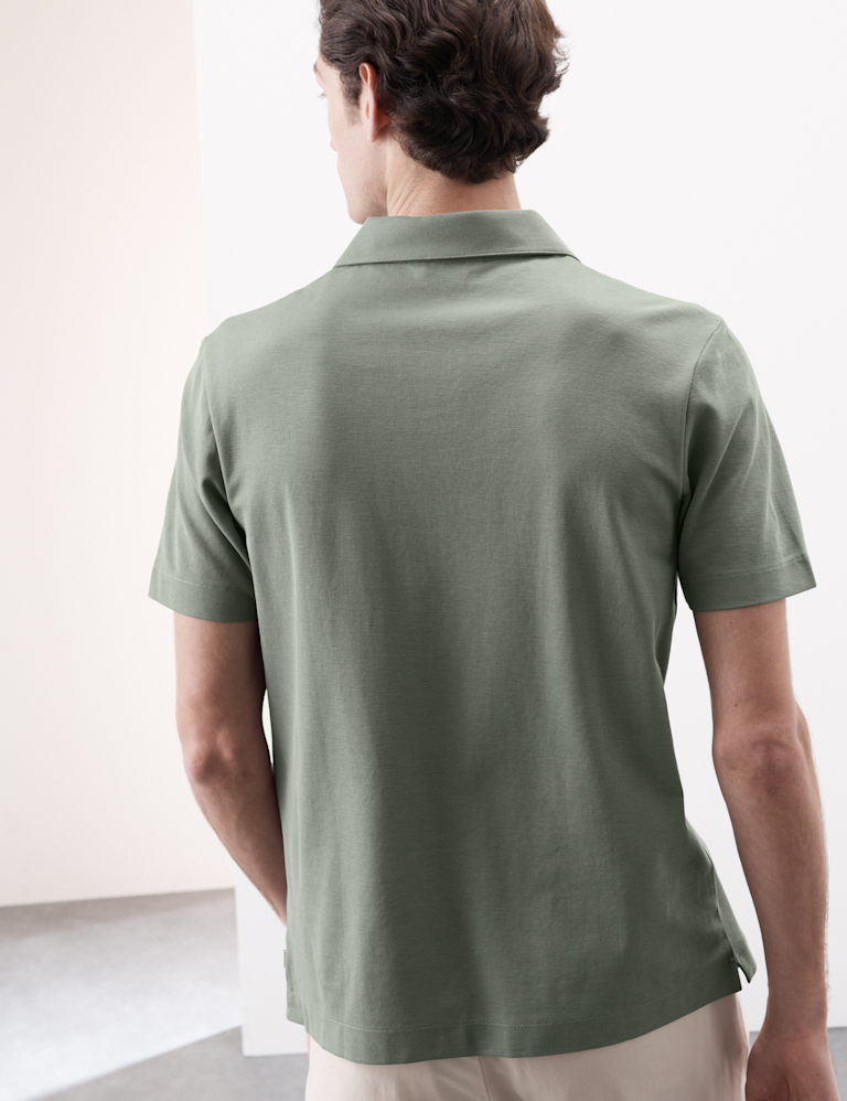 Cotton Rich Micro Pique Coolmax™ Polo Shirt