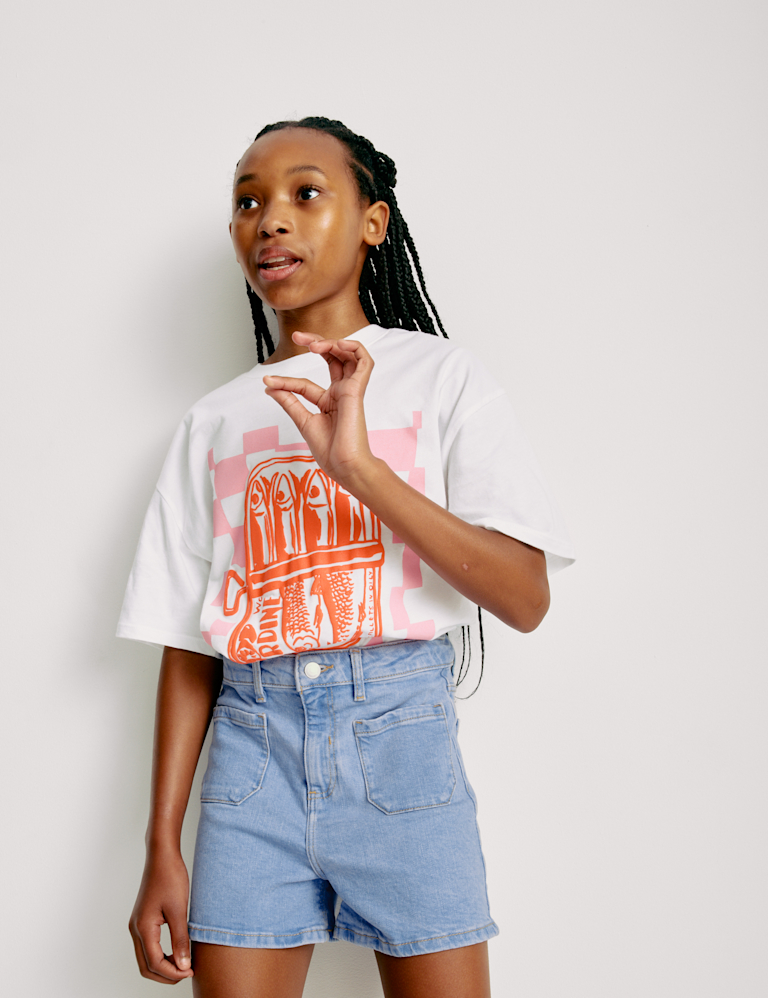 Cotton Rich Denim Shorts (2-16 Yrs)