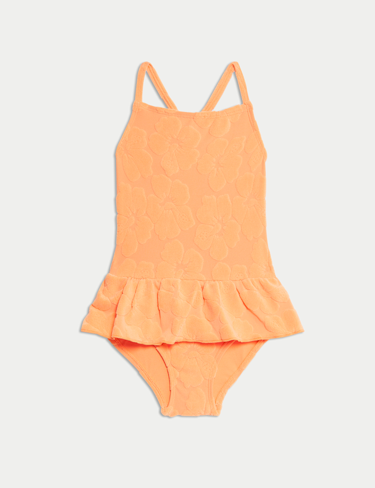 Floral Jacquard Swimsuit (2-8 Yrs)