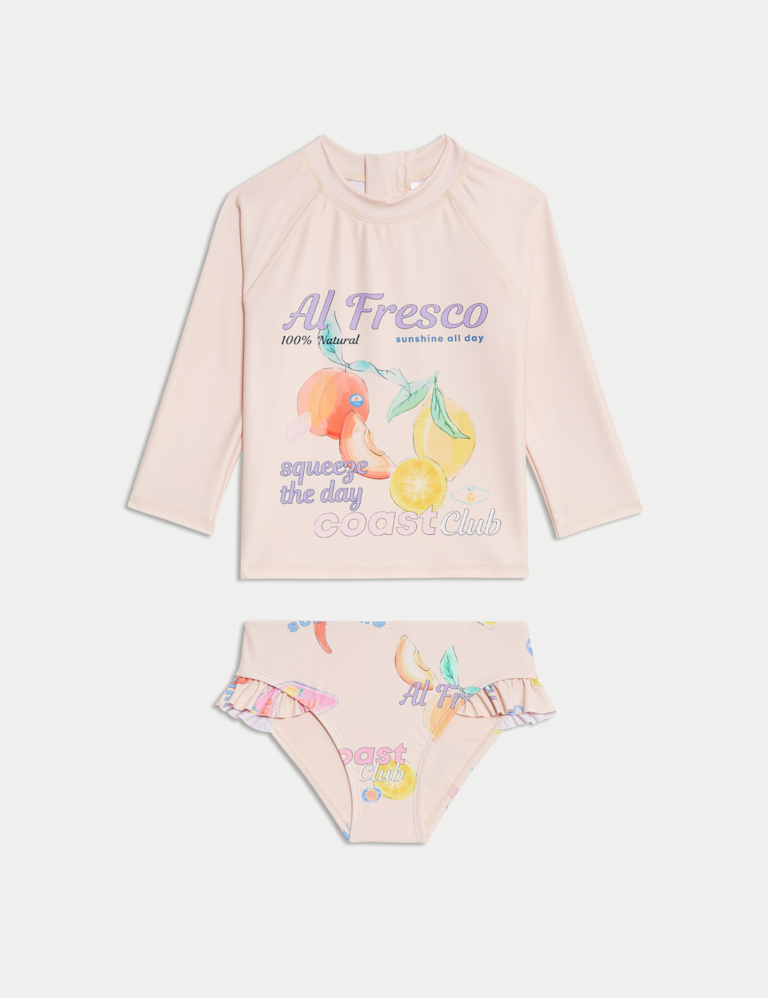 2pc Fruit Print Swim Set (2-8 Yrs)