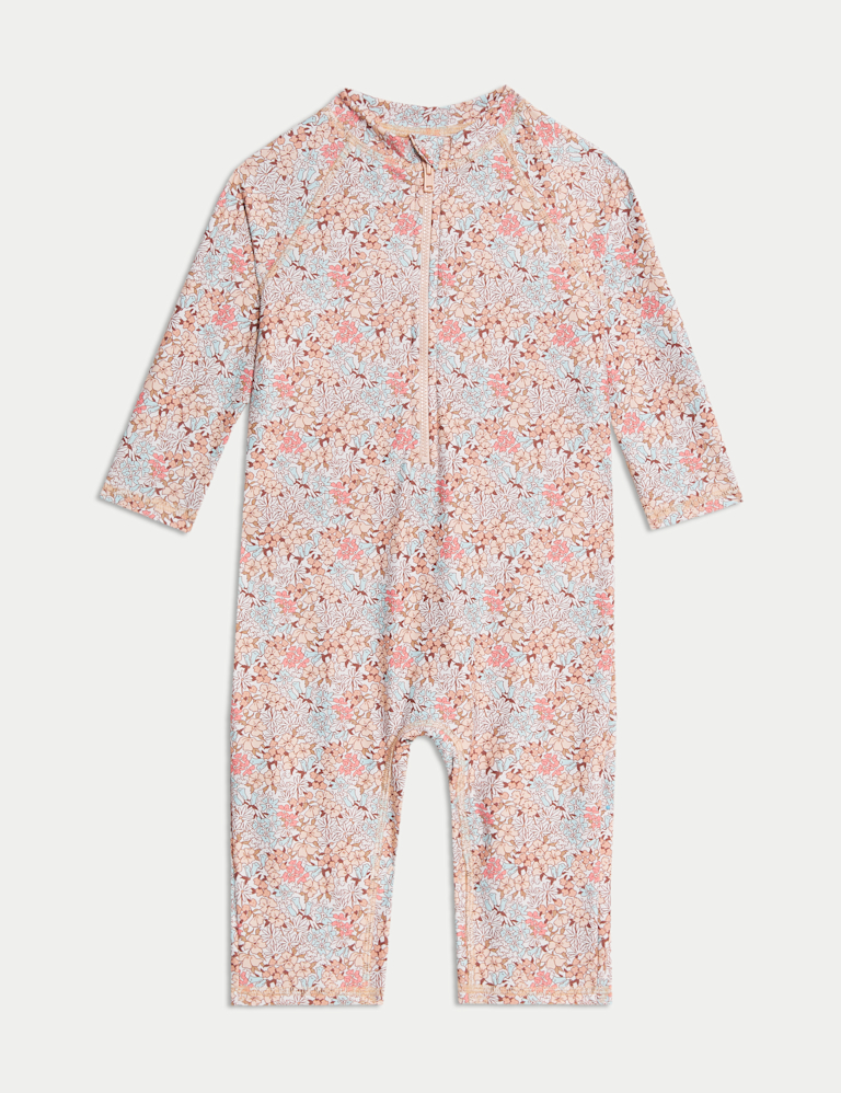 Ditsy Floral All In One Swimsuit (2-8 Yrs)